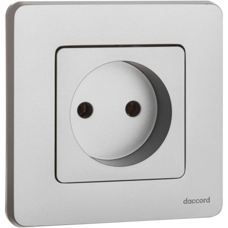 Розетка 1-м СП Inspiria 16А IP20 250В 2P механизм алюм. IEK 673712