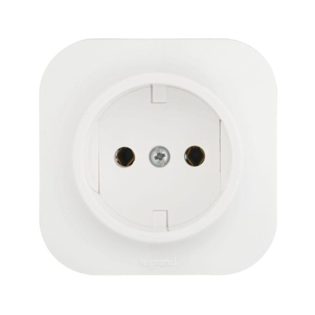 Розетка 1-м ОП Quteo 16А IP20 2P без заземл. без защ. шторок бел. IEK 782210