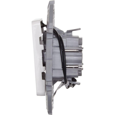 Выключатель 1-кл. Inspiria 10А IP20 250В 10AX с подсветкой/индикацией механизм бел. IEK 673610