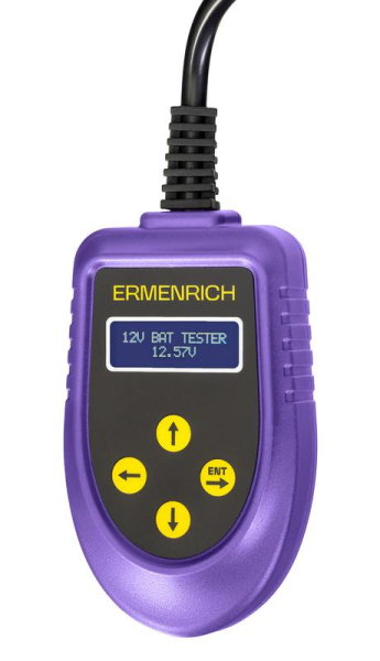 Тестер аккумуляторный Zing AL30 фиолет. Ermenrich 85690