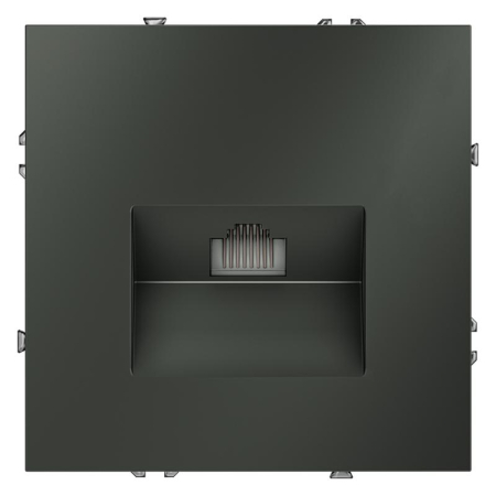 Розетка компьютерная 1-м СП S70 RJ45 кат.6 механизм титан Voltum VLS060106