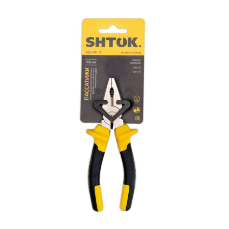 Пассатижи 1000В 160мм (08103) SHTOK 376273
