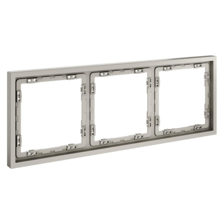 Рамка 3-м S70 пластик. кашемир Voltum VLS100303