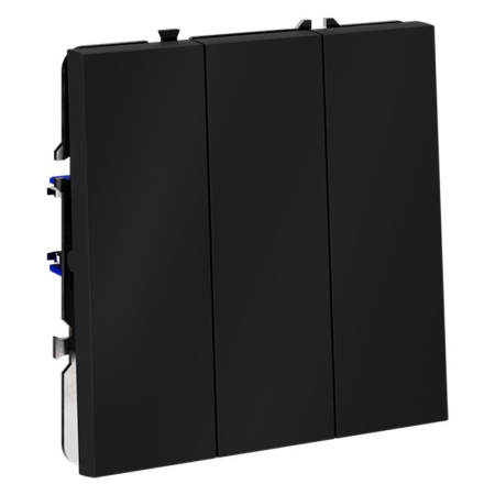 Выключатель 3-кл. СП S70 10А механизм графит Voltum VLS030107