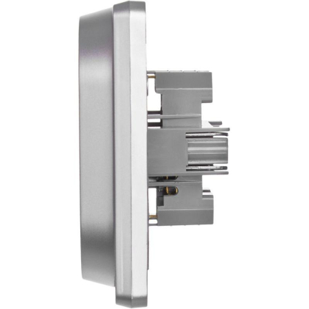 Розетка Inspiria 16А 250В 2х2P+E немецк. стандарт алюм. IEK 673752