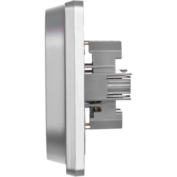 Розетка Inspiria 16А 250В 2х2P+E немецк. стандарт алюм. IEK 673752