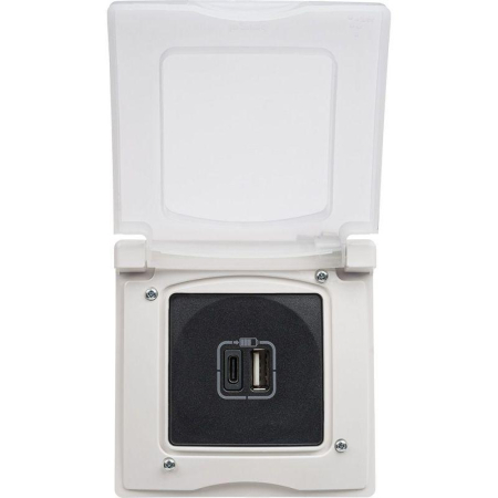 Рамка 1-м Etika IP44 с защ. крышкой бел. IEK 672550