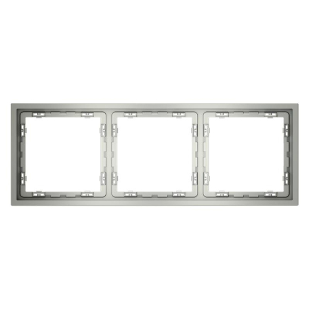 Рамка 3-м S70 пластик. сталь Voltum VLS100305