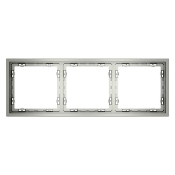 Рамка 3-м S70 пластик. сталь Voltum VLS100305