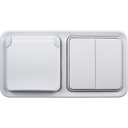 Коробка установочная ОП 2-м Plexo горизонт. бел. Leg 069690