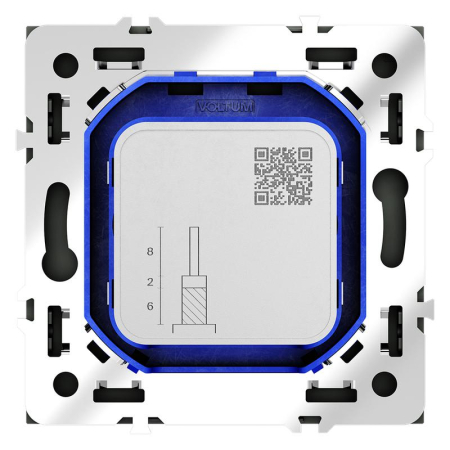 Розетка телевизионная оконечная TV + SAT 2-м СП S70 механизм графит Voltum VLS060407