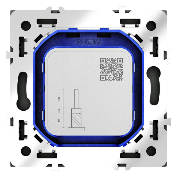 Розетка телевизионная оконечная TV + SAT 2-м СП S70 механизм графит Voltum VLS060407