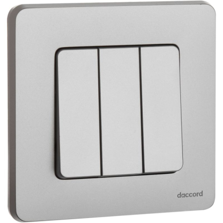 Выключатель 3-кл. Inspiria 10АХ 250В винтов. зажимы алюм. Leg 673542