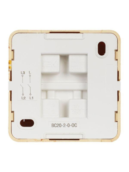 Выключатель 2-кл. ОП Октава 10А IP20 ВС20-2-0-ОС сосна GENERICA EVO20-K03-10-DC