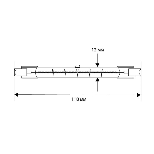 Лампа галогенная J118 150Вт линейная R7s 3000К 240В лин. 118мм Camelion 2934