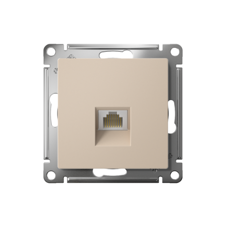 Розетка компьютерная AtlasDesign RJ45 кат.6A механизм песочн. SE ATN001286