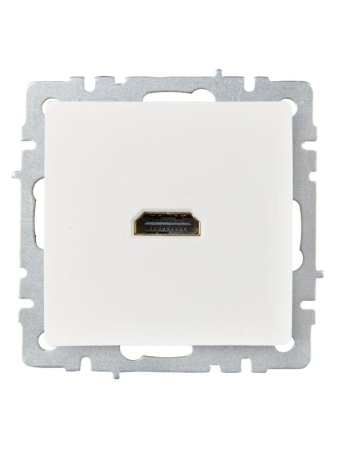 Розетка СП BRITE HDMI РHDMI-0-БрБ механизм бел. IEK BR-H10-K01