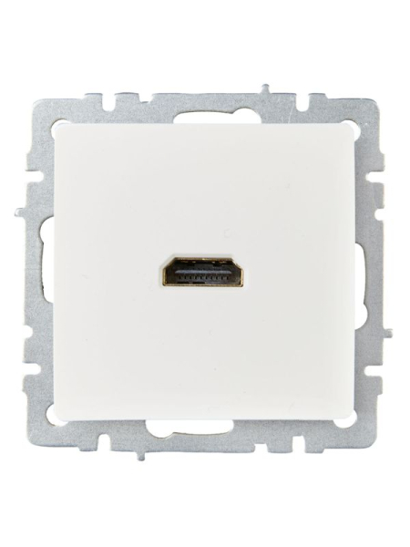 Розетка СП BRITE HDMI РHDMI-0-БрБ механизм бел. IEK BR-H10-K01