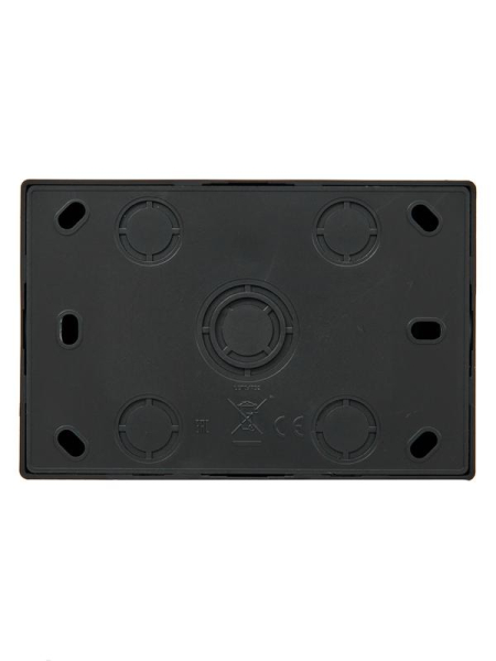 Розетка 2-м ОП LETO с заземл. закрытый корпус ПБТ черн. бархат LEZARD 752-4200-127B