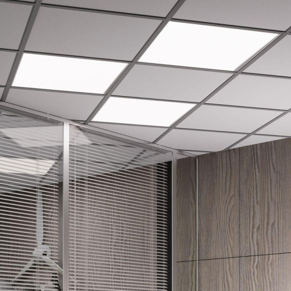 Светильник светодиодный Офис 36Вт 6500К IP20 3300лм 595х595х19мм ДВО офисный рассеив. призма GAUSS 842123336