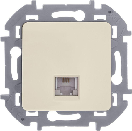 Розетка телефонная Inspiria RJ11 механизм сл. кость IEK 673821