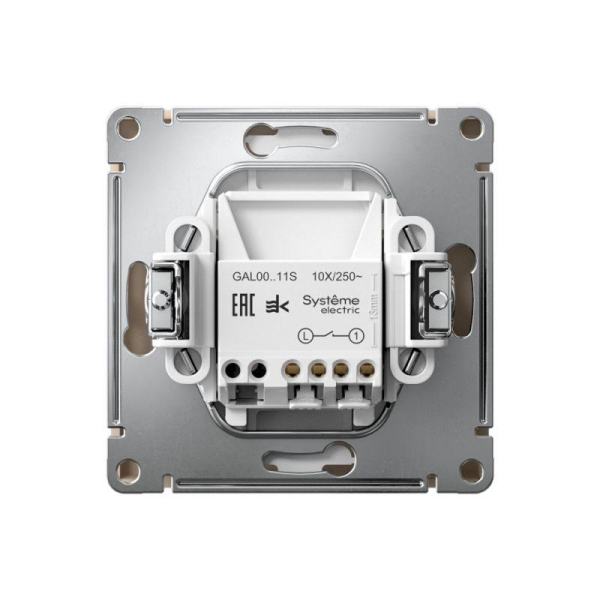 Выключатель 1-кл. ArtGallery 10AX быстрозажим. клем. механизм песочн. SE GAL001211S