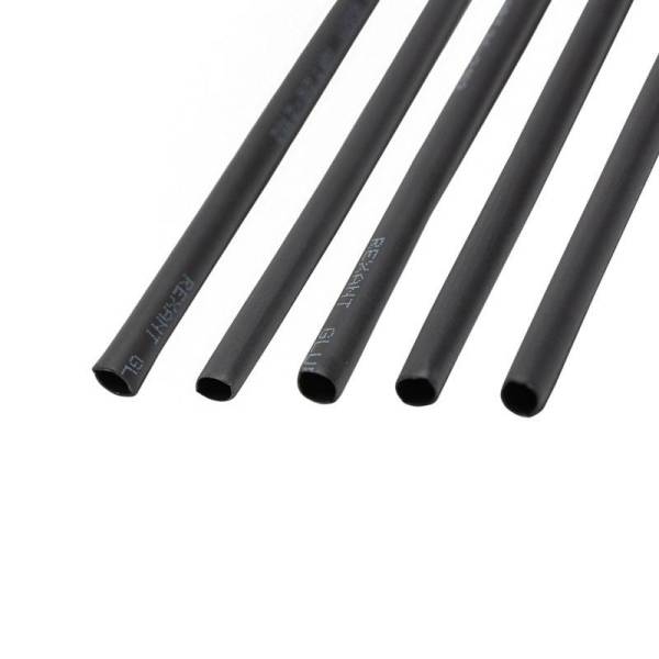 Трубка термоусадочная двустенная клеевая 4.8/2.4 (2:1) черн. 1м (уп.10шт) Rexant 26-2102