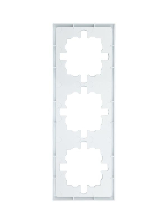 Рамка 3-мест. горизонт. ZIMA бел. LEZARD 704-0200-148