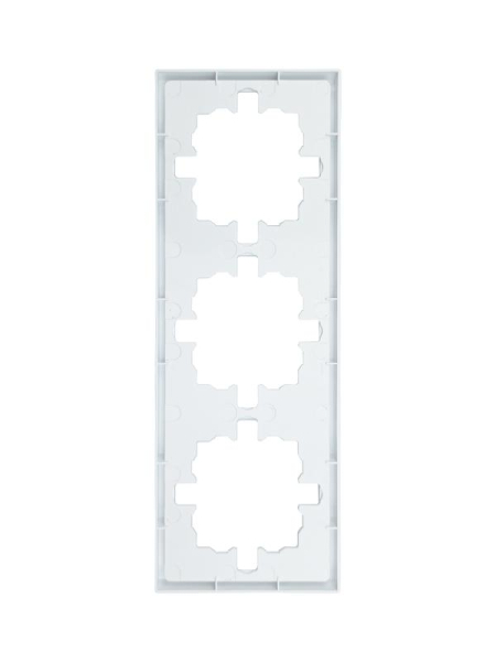 Рамка 3-мест. горизонт. ZIMA бел. LEZARD 704-0200-148