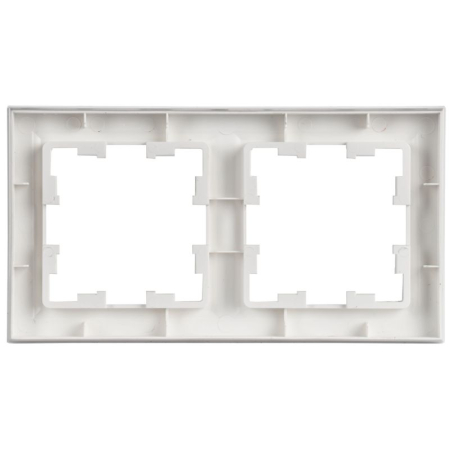 Рамка 2-м BRITE РУ-2-БрАБ арктич. бел. IEK BR-M22-K91