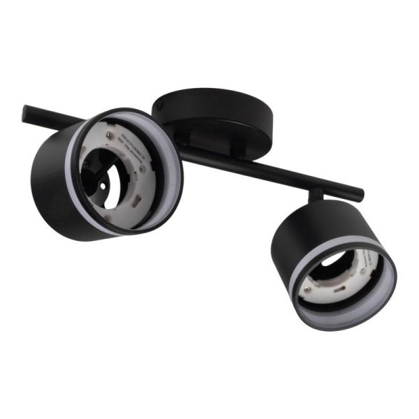 Светильник PCL-0702 max 20Вт (каждая лампа) 2xGX53 IP20 230В BL настен./потолочн. декор. под лампу JazzWay 5066809