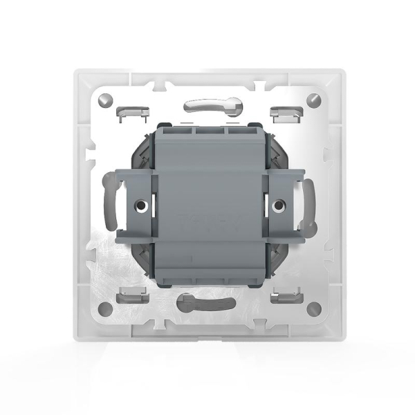 Выключатель 1-кл. СП AVA 10А IP20 с индикатором в сборе бел. TOKOV ELECTRIC TKL-AV-V1IF-C01