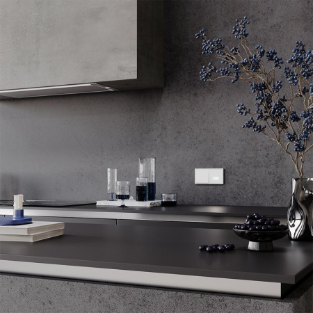 Рамка 2-м S70 пластик. бел. матов. Voltum VLS100202