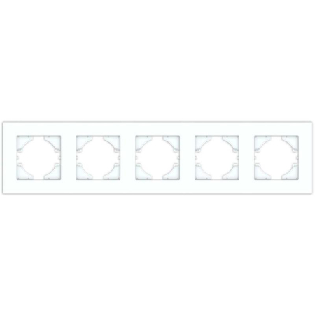 Рамка 5-м City бел. матов. GUSI С1115-041
