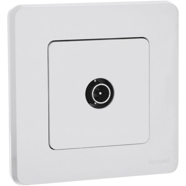 Розетка телевизионная оконечная TV Inspiria 10дБ 5-862мГц механизм бел. IEK 673870