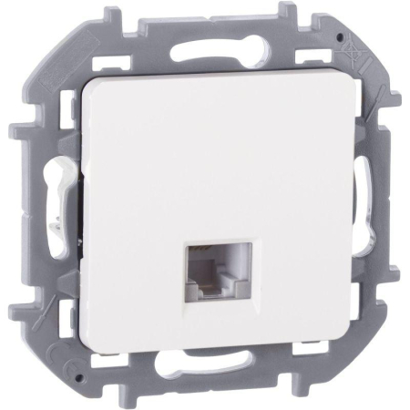 Розетка телефонная Inspiria RJ11 механизм бел. IEK 673820