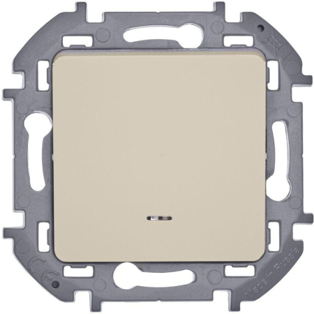 Выключатель 1-кл. Inspiria 10А IP20 250В 10AX с подсветкой/индикацией механизм сл. кость IEK 673611