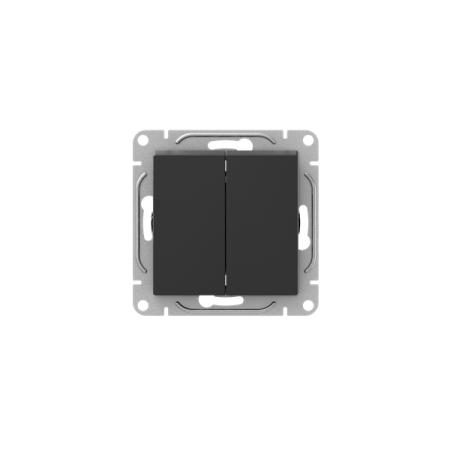 Выключатель 2-кл. СП Эпика механизм черн. EKF UP1-SWB-20