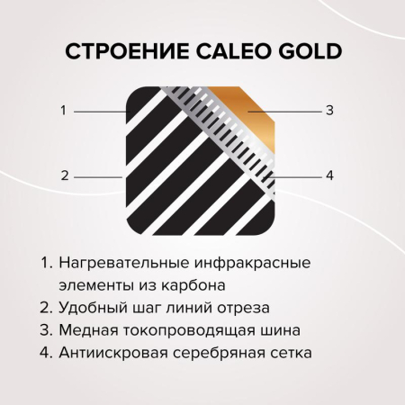 Комплект "Теплый пол" (пленка) GOLD 170Вт/кв.м 6кв.м CALEO КА000000771