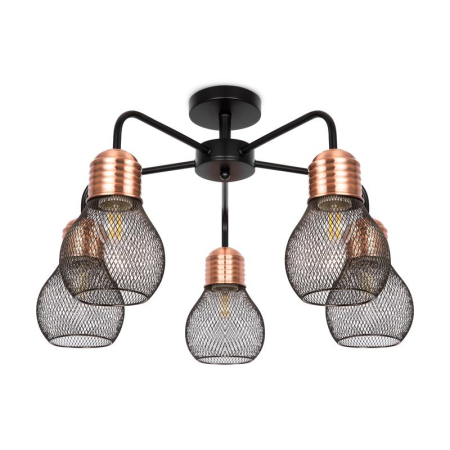 Светильник Agata 60Вт E27х5 IP20 потолочн. Freya FR4011CL-05BBS