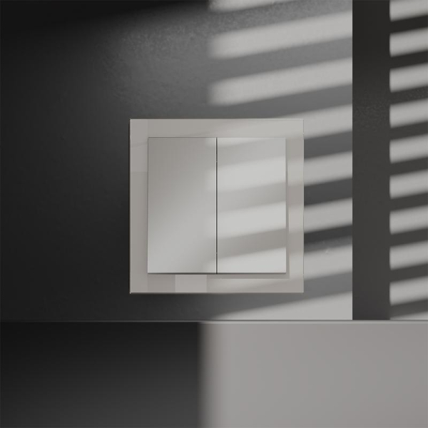 Переключатель перекрестный 2-кл. СП S70 10А механизм кашемир Voltum VLS020503