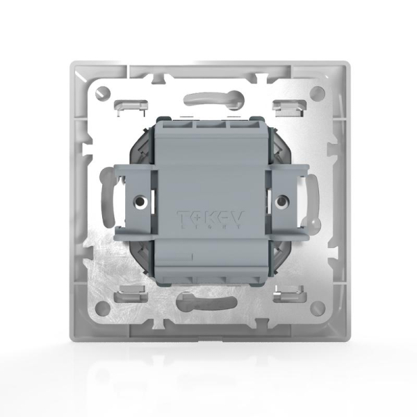 Выключатель 1-кл. СП AVA 10А IP20 в сборе бел. TOKOV ELECTRIC TKL-AV-V1F-C01