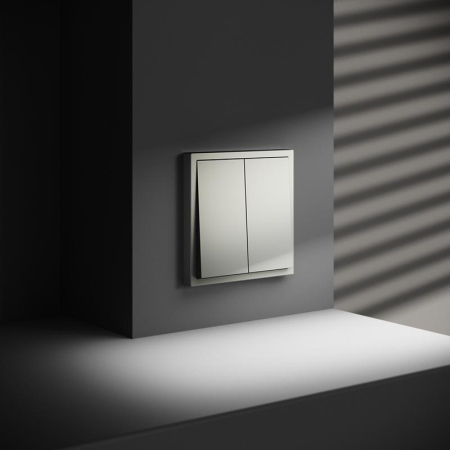 Выключатель 2-кл. СП S70 10А механизм сталь Voltum VLS020105