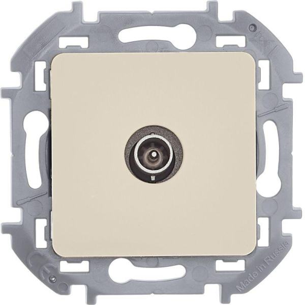 Розетка телевизионная оконечная TV Inspiria 10дБ 5-862мГц механизм сл. кость IEK 673871