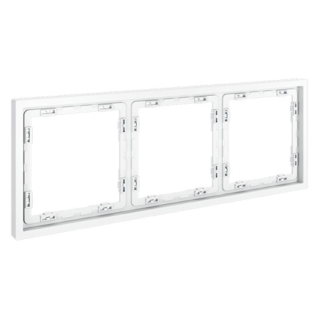 Рамка 3-м S70 пластик. бел. матов. Voltum VLS100302