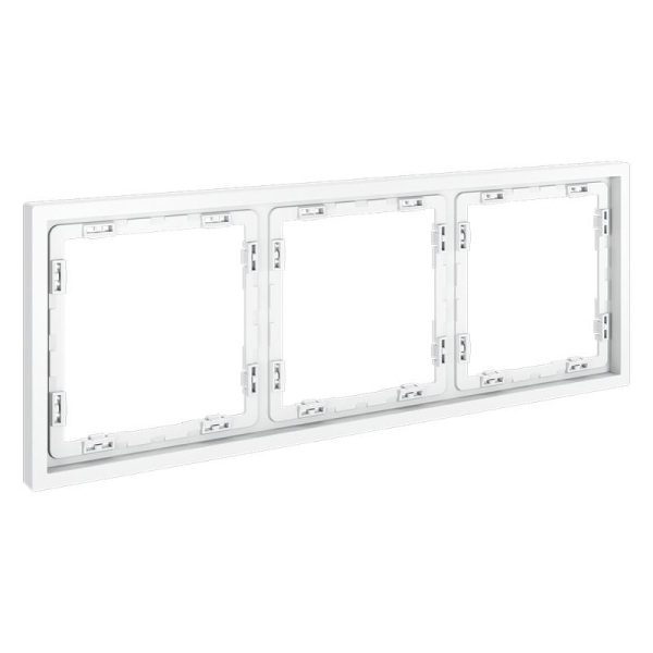 Рамка 3-м S70 пластик. бел. матов. Voltum VLS100302