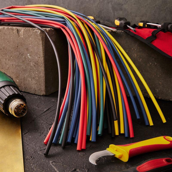 Набор трубок термоусадочных ТУТ нг 6.0/3.0 5 цветов 1м (уп.50шт) Rexant 29-0156