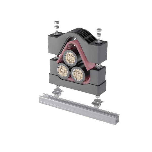 Крепление для кабеля высоковольтное усиленное d110-135мм VKK3-110-135 КМ LO24135