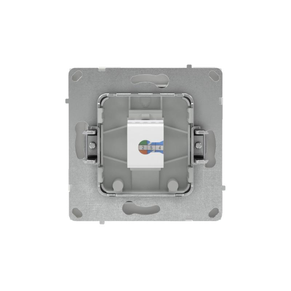 Розетка компьютерная 1-м KANT RJ45 кат.6A без шторки бел. песок DKC 7010673