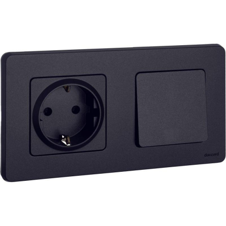 Выключатель 1-кл. Inspiria 10А IP20 250В 10AX механизм антрацит IEK 673603